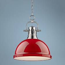 Duncan Pewter 14 Wide Contemporary Red Pendant Light 7k318 Lamps Plus In 2020 Red Pendant Light Pendant Light Red Pendants