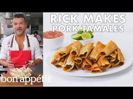 Basically, tamales are made of masa (corn dough) and filling, wrapped in corn husk or banana leaf and then steamed. Learn To Make Tamales With Red Chicken Chile Filling Chorizo And Potato Tacos Youtube