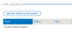 Restore Link To Add A Redirect On Node Edit Forms 2958635 Drupal Org