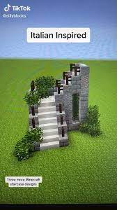 Decide which material you want the stairs to be, in this case, wooden planks. Minecraft Staircase Designs Video In 2021 Minecraft Houses Minecraft Building Minecraft