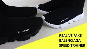 Close up details of the sneakers and its build quality. How To Spot Fake Balenciaga Speed Trainers Authentic Vs Replica Balenciaga Review Guide Youtube