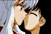 It's so cute how clueless they can be sometimes, and i've been waiting for the kiss to happen for forever. Kagome Inuyasha Kiss Gifs Tenor