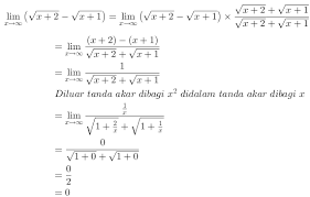 Oke, dari kasus di atas tadi, kan ada bilangan yang mendekati 2 dari kiri dan kanan. Belajar Limit Fungsi Aljabar Ikbalmatematika23