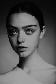 Black And White Woman Portrait Drawing A B A D D O N Face Drawing Reference Portrait Portrait Inspiration