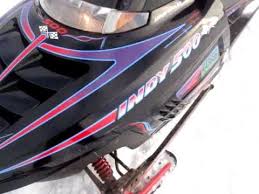 It's blacked out except for front polaris, the left 500 ant the left sp decals. 1995 Polaris Indy 500 Youtube