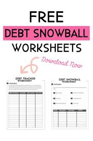 Free Debt Snowball Worksheet Crush Your Debt Faster Debt Snowball Worksheet Debt Snowball Debt Snowball Printable