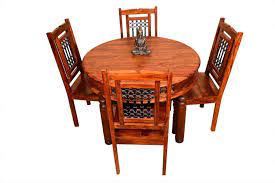 Uk delivery & finance available. Buy 4 Seater Vintage Round Dining Table Set Dining Room 4 Seater Dining Table Sets Furniture