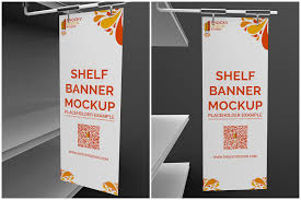 Posm Store Shelf Banner Mockup Banner Advertising Posm Banner
