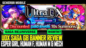 GB SaGa Banner: UDX Human Female, Esper Girl, Human Male & Mech Review -  Romancing SaGa re;UniverSe - YouTube