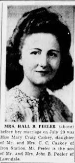 Mary Craig Caskey Peeler (1922-2014)
