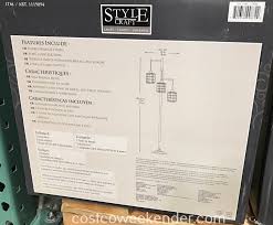 Shop our latest collection of lamps at costco.co.uk. Stylecraft 3 Light Floor Lamp Costco Weekender