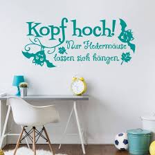 Tierisches Wandtattoo Kopf Hoch Nur Fledermause Lassen Sich Hangen Von K L Wall Art Wall Art De