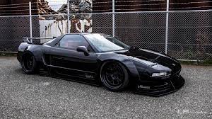 original honda acura nsx tucks away sleek styling under liberty walk s flamboyant body kit carscoops nsx acura nsx body kit