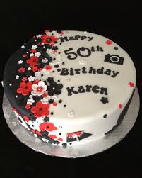 Black And White Birthday Cakes For Her Cake Endeavours Red White And Black 50th Birthday Cake Birthday Cakes For Women Birthday Cakes For Her Birthday Cake For Women Elegant
