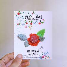 Cover greetings card with a 3/4mm layer of soil and gently press down. Diy Plantable Seed Paper Cards Handmade Charlotte
