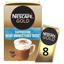 Starbucks via instant decaf italian roast. Nescafe Gold Cappuccino Decaffeinated Unsweetened 8 Sachets 120g Tesco Groceries
