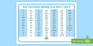 Is your child overwhelmed from online learning? Year 1 2 Spellings Word Mat