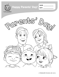 Printable cocomelon characters coloring page. Cocomelon Coloring Page Wednesday Happy Parents Facebook