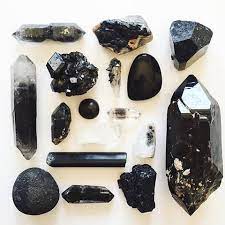 All Black Crystals Crystal Aesthetic Black Crystals