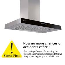 Choose a stylish kitchen hood to take pride of place above your cooker. Glen 6052 Intelligent Kitchen Chimney With Heat Gas Sensor Glen India Blog