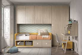 Meuble mural chambre placard mural chambre a coucher frais. Chambre Pour Ado Avec Lit Compact Espace De Rangement Et Bureau De Style Vintage Ros Meubles Decora Design Chambre Ado Decoration Chambre Ado Chambre Ado