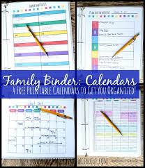 Free Family Binder 4 Helpful Calendars Jpg 690 800 Family Binder Family Planner Family Organizer