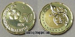 The reverse also features the coin's face value as well as the words bank negara malaysia in arabic script. Malaysia 50 Sen Coin 2012 Coins Rare Coins Currency Note