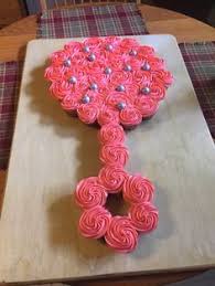 Simple creative cake inspiration for a birthday party celebration. Pull Apart Rattle Cupcake Cake Diy Cuteness