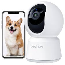 Hundekamera mit App Laxihub Kamera Überwachung Innen 2,4 GHz, Hundekamera  1080P HD Nachtsicht Innenkamera WLAN 2-Wege-Audio Pet Security Camera  Haustierkamera Bewegungs- & Geräuscherkennung Alexa: Amazon.de: Baumarkt