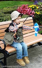 Creative Green Living Fisherman Costume Tutorial Easy No Sew Halloween Costumes Kids Boys Easy Halloween Costumes Kids Toddler Halloween Costumes Diy