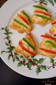 Spread each tree with about 1 tablespoon mayonnaise mixture. Easy Cheesy Christmas Tree Shaped Appetizers An Alli Event