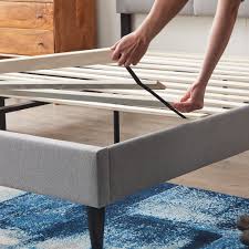 A box spring also is known as divan and is typically a wooden base consisting of springs that are covered by a cloth and are placed to give support to another way is to build the box spring at some height from the ground using wooden pieces. 37 Mo Finance Lucid Upholstered Bed With Diamond Tufted Abunda