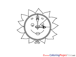 Well…i searched for coloring pages then click on the image to open full size in new browser window. Sun Clock Printable Coloring Pages Summer