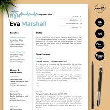 best registered nurse resume template