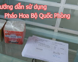 Hình ảnh Hướng dẫn sử dụng pháo hoa Phòng Quốc tế