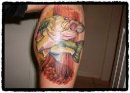 Bass Tattoo Finished Jpg 580 415 Pixels Bass Fishing Tattoo Tattoos Fisherman Tattoo