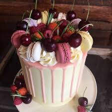 Pink Chocolate Drip Cake Drip Cakes Cupcake Cakes Chocolate Drip Cake