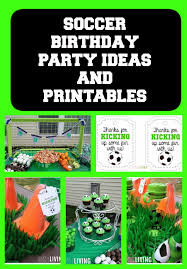 These bright green printable soccer party decorations include letters to create your own personalized pennant banner, 2 inch cupcake toppers, welcome signs, soccer party favor tags, straw flags, tented table cards, decorative straw flags, and more. Soccer Party How To Throw The Ultimate Soccer Party 25 Fun Ideas
