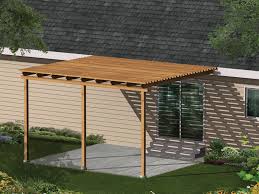 A spacious patio design with a covered seating area. Kelsey Patio Cover Plan 002d 3015 House Plans And More
