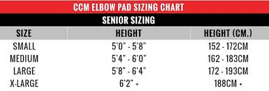 elbow pad fitting guide for hockey players