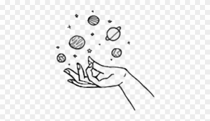 Looking for a likeminded community of gamers or other individuals to chat with? Hand Galaxy Planet Tumblr Tattoo Aesthetic Easy Drawings Clipart 1272145 Pikpng