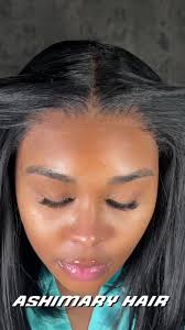 Replying to @Licia Lee 🪷 @Ashimary Hair Beauty never disappoints when it  comes to a glue less unit click the orange cart to purchase this gorgeous  12'' 6x4.5 Yaki Straight Bob Lace Closure Wig ...