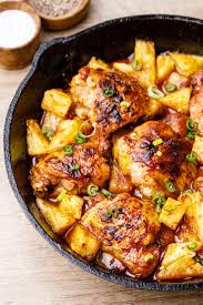 Pineapple Chicken Skillet Easy Paleo Chicken Meal Recipe Pineapple Chicken Easy Paleo Chicken Chicken Recipes
