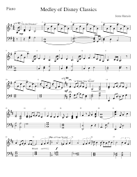 Print And Download Medley Of Disney Classics Jenne Harasin For Piano And Keyboard Made By Piano Sheet Music Free Piano Sheet Music Disney Sheet Music Piano