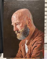 Unfortunately it wasn't to be and my painting of @geoffreyharrison has not  been selected for the Royal Society of Portrait Painters. I will just keep  working and keep developing my painting. #nope #