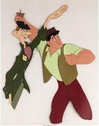 Adventures Of Ichabod And Mr Toad Ichabod Crane And Brom Bones Production Cel Setup Walt Disney 1949 Disney Art Walt Disney Studios Classic Disney