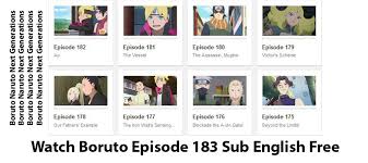 Watch Boruto Episode 183 English Sub Free Musik 11