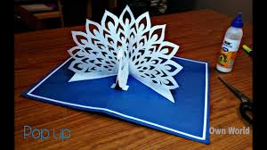 How to make pop up cards tutorial. Diy How To Make Peacock Pop Up Card Paper Crafts Handmade Craft Mother S Day Card Yo Paper Crafts Cards Pop Up Card Templates Diy Paper Crafts Decoration