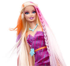 Thicker hair weighs more than fine hair, and is therefore more controlled the longer it is. Hairstyle Barbie Damen Hair