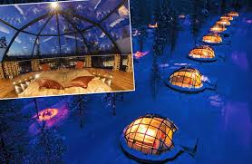 Northern Lights Glass Igloo Hotels In Finland Glass Igloo Hotel Kakslauttanen Arctic Resort Hotel